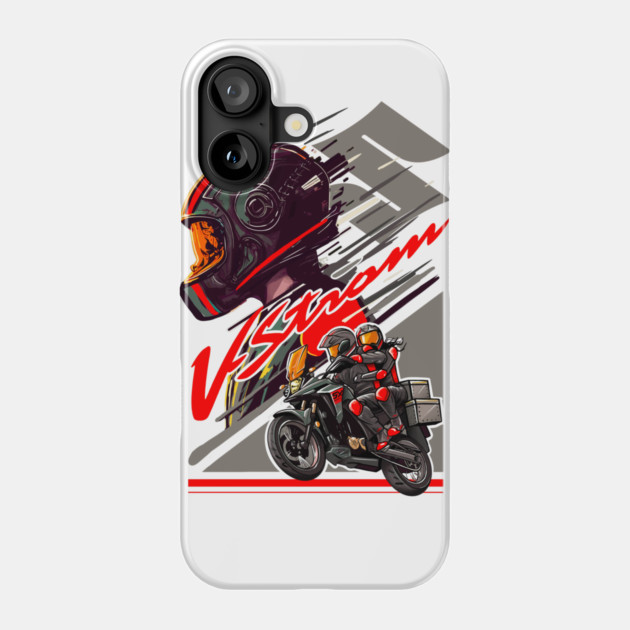 Suzuki V-Strom Adventure Motorcycle Art Phone Case by monsalveautos