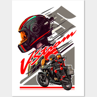 Suzuki V-Strom Adventure Motorcycle Art Posters and Art