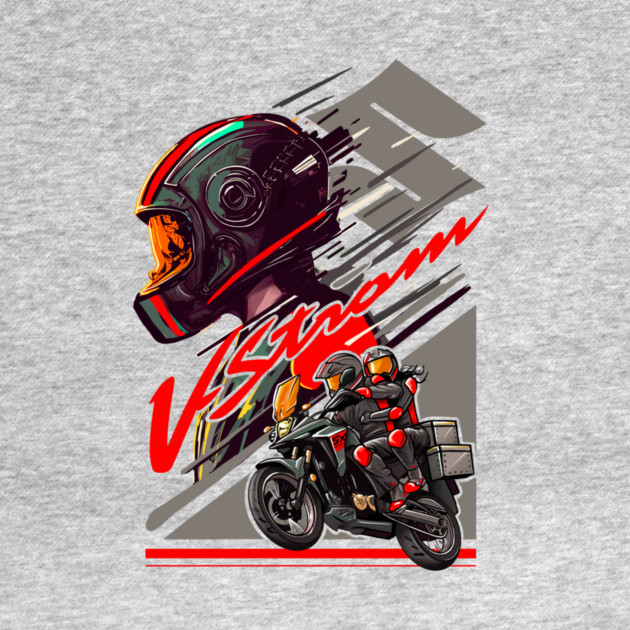 Suzuki V-Strom Adventure Motorcycle Art by monsalveautos