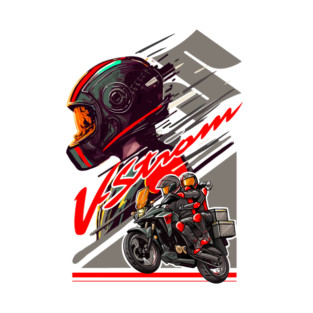 Suzuki V-Strom Adventure Motorcycle Art T-Shirt