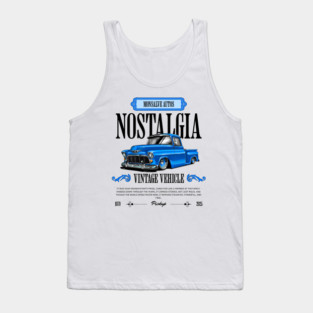 Classic American Pickup Truck Illustration Tank Top
