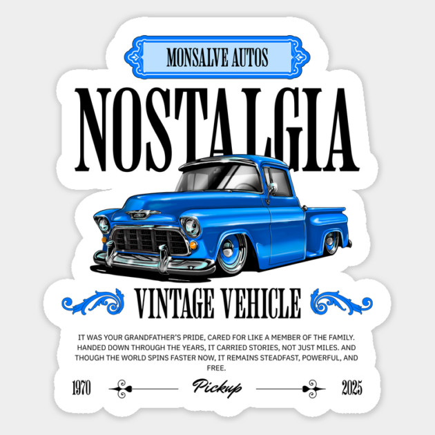 classic chevrolet truck Sticker by monsalveautos