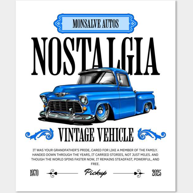 classic chevrolet truck Wall Art by monsalveautos