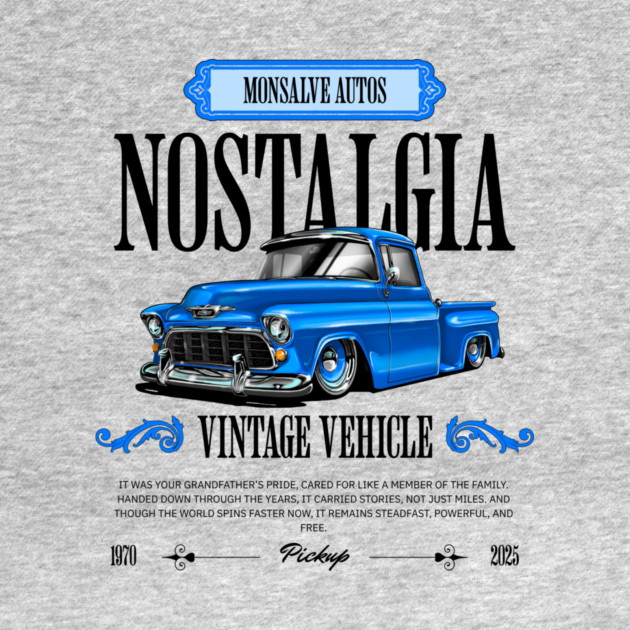 Classic American Pickup Truck Illustration by monsalveautos