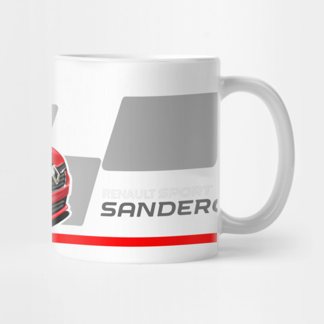 Renault sandero sport red car illustration | Dacia sandero by monsalveautos