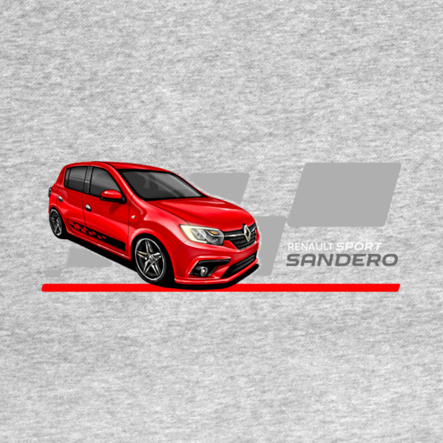 Renault sandero sport red car illustration | Dacia sandero by monsalveautos