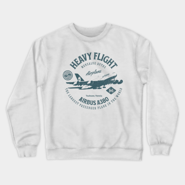 Airbus A380 Crewneck Sweatshirt by monsalveautos