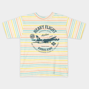 Airbus A380 THE LARGEST PASSENGER PLANE IN THE WORLD Kids T-Shirt