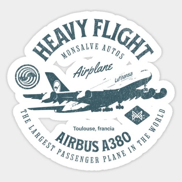 Airbus A380 Sticker by monsalveautos