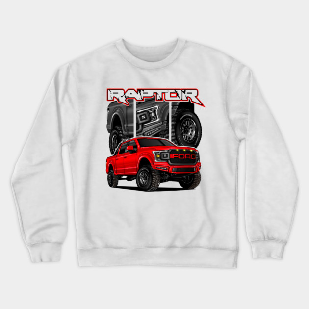 Ford Raptor red Crewneck Sweatshirt by monsalveautos
