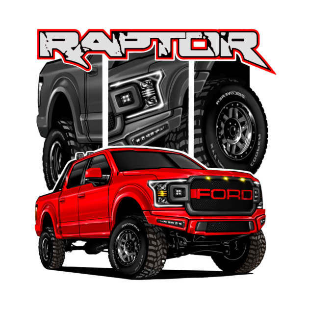 Ford Raptor red by monsalveautos