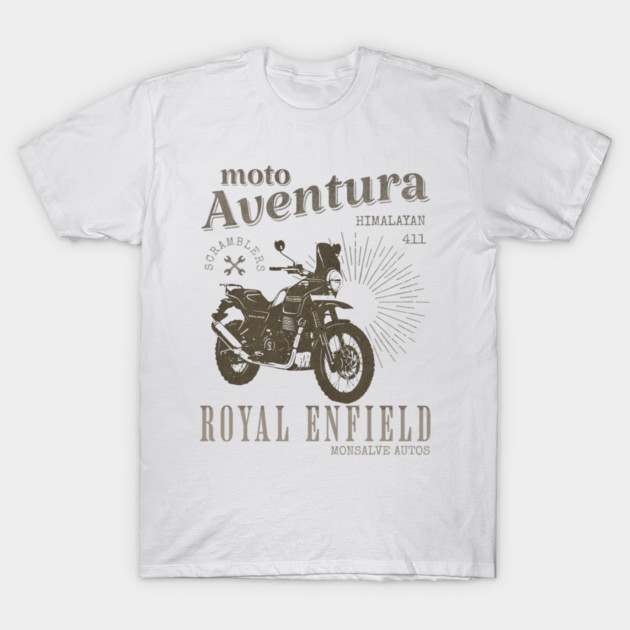 ROYAL ENFIELD HIMALAYAN 411 classic motorcycle T-Shirt by monsalveautos