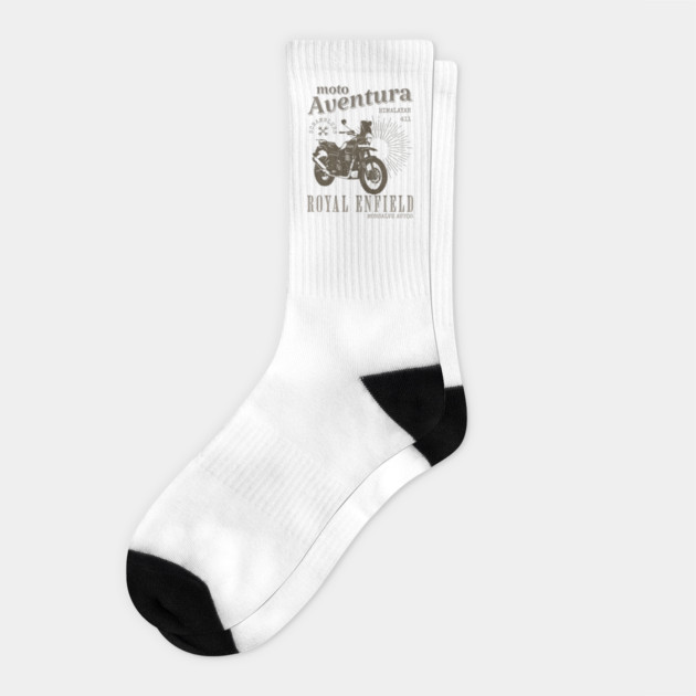 ROYAL ENFIELD HIMALAYAN 411 classic motorcycle Socks by monsalveautos