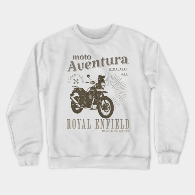 ROYAL ENFIELD HIMALAYAN 411 classic motorcycle Crewneck Sweatshirt by monsalveautos
