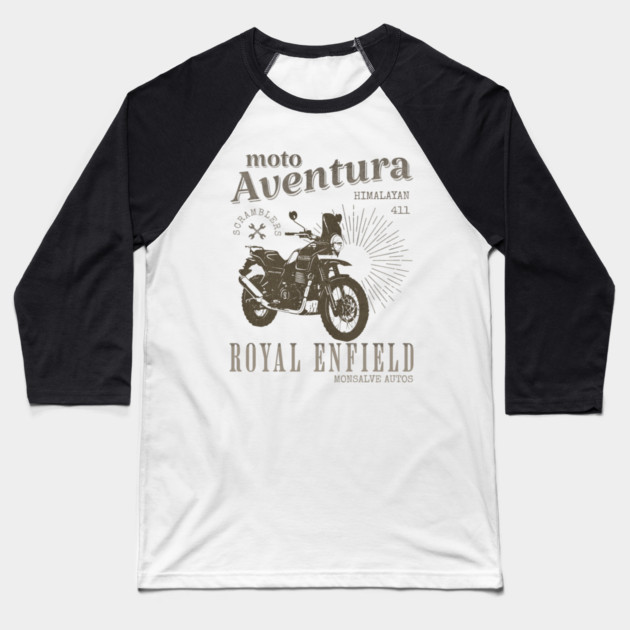 ROYAL ENFIELD HIMALAYAN 411 classic motorcycle Baseball T-Shirt by monsalveautos