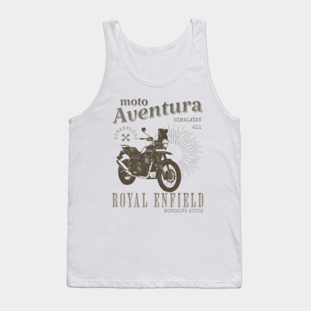 ROYAL ENFIELD HIMALAYAN 411 classic motorcycle Tank Top by monsalveautos