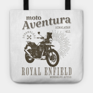 ROYAL ENFIELD HIMALAYAN 411 classic motorcycle Tote