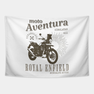ROYAL ENFIELD HIMALAYAN 411 classic motorcycle Tapestry