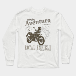 ROYAL ENFIELD HIMALAYAN 411 classic motorcycle Long Sleeve T-Shirt