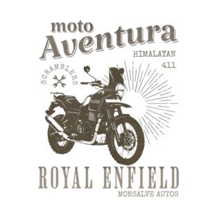 ROYAL ENFIELD HIMALAYAN 411 classic motorcycle T-Shirt