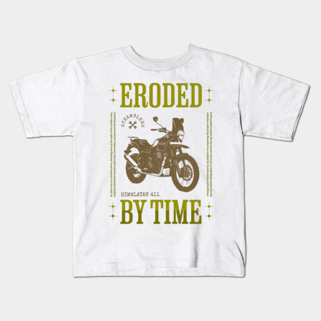 scrambler motorcycle ROYAL ENFIELD HIMALAYAN 411 Kids T-Shirt by monsalveautos