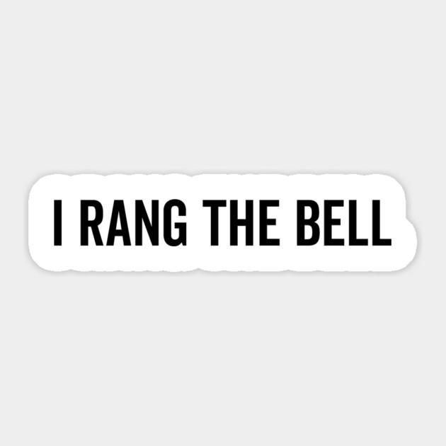 I Rang The Bell Sticker by Frank Ring