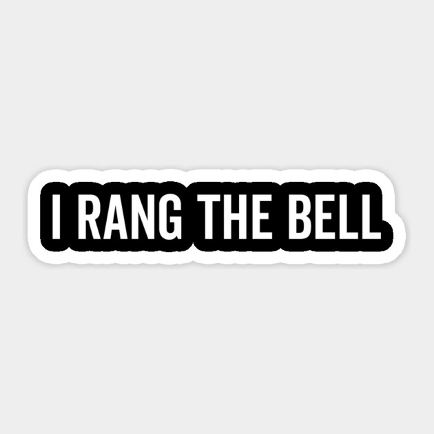 I Rang The Bell Sticker by Frank Ring