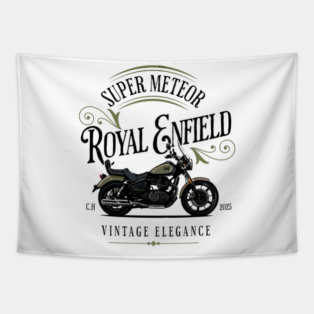 vintage elegance ROYAL ENFIELD SUPER METEOR 650 Tapestry by monsalveautos