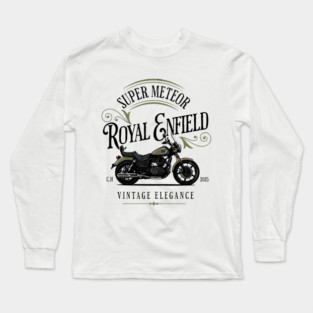 vintage elegance ROYAL ENFIELD SUPER METEOR 650 Long Sleeve T-Shirt