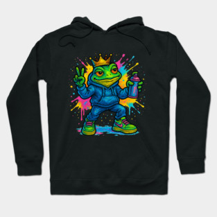 Street King Frog Hoodie