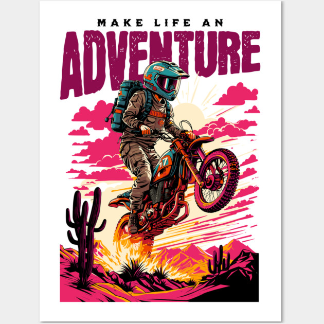 motocross adventure Wall Art by monsalveautos