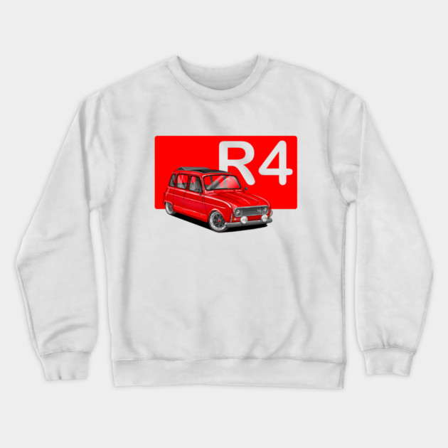 drawing renault 4 Crewneck Sweatshirt by monsalveautos