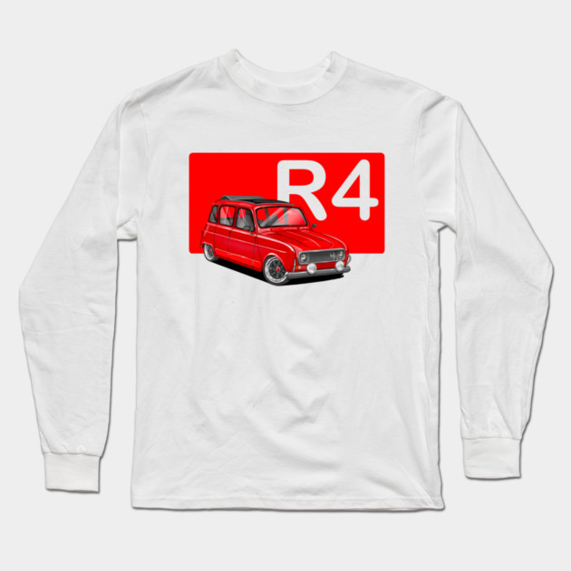 drawing renault 4 Long Sleeve T-Shirt by monsalveautos