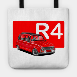 drawing renault 4 Tote