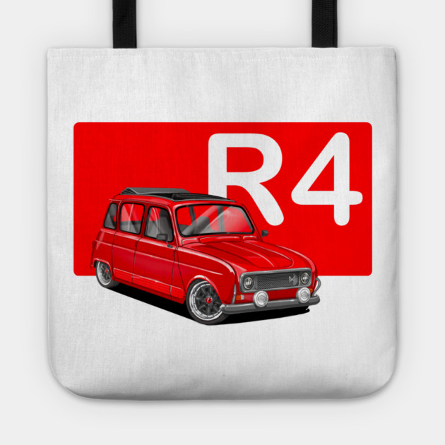 drawing renault 4 Tote by monsalveautos