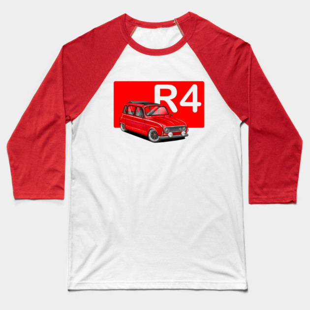 drawing renault 4 Baseball T-Shirt by monsalveautos