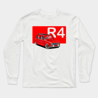 drawing renault 4 Long Sleeve T-Shirt