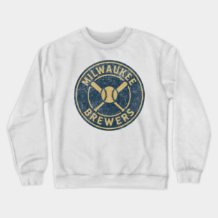 Milwaukee Brewers Vintage Baseball Classic Fan Design Crewneck Sweatshirt