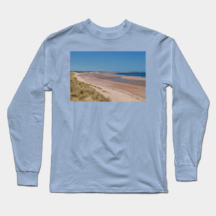 Sunny Spring morning at Druridge Bay in Northumberland Long Sleeve T-Shirt