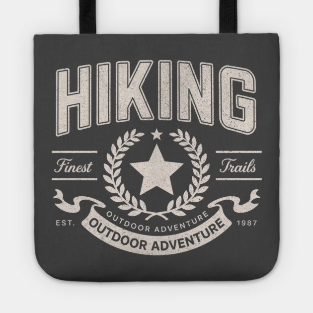 Hiking Finest Trails Classic Badge Tote by Vinokurio