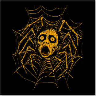 Vintage Punk T-shirt Creepy Doll Head Spider Graphic Black Tee Emo Punk Teen Spiked Collar Shirt Alt Fashion Gift Punk Rock Shirt Unisex Sweatshirt Hoodie Posters and Art