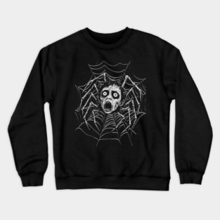 Vintage Punk T-shirt Creepy Doll Head Spider Graphic Black Tee Emo Punk Teen Spiked Collar Shirt Alt Fashion Gift Punk Rock Shirt Unisex Sweatshirt Hoodie Crewneck Sweatshirt
