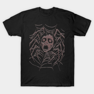 Vintage Punk T-shirt Creepy Doll Head Spider Graphic Black Tee Emo Punk Teen Spiked Collar Shirt Alt Fashion Gift Punk Rock Shirt Unisex Sweatshirt Hoodie T-Shirt