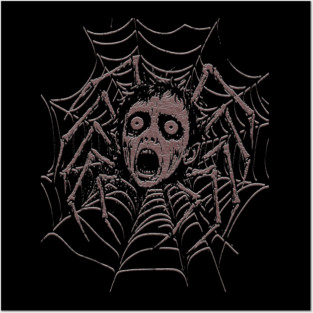 Vintage Punk T-shirt Creepy Doll Head Spider Graphic Black Tee Emo Punk Teen Spiked Collar Shirt Alt Fashion Gift Punk Rock Shirt Unisex Sweatshirt Hoodie Posters and Art