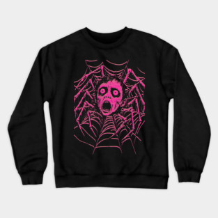 Vintage Punk T-shirt Creepy Doll Head Spider Graphic Black Tee Emo Punk Teen Spiked Collar Shirt Alt Fashion Gift Punk Rock Shirt Unisex Sweatshirt Hoodie Crewneck Sweatshirt