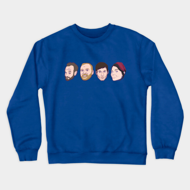 Multiple Nerdgasm - Just the heads, thanks! Crewneck Sweatshirt by Multiple Nerdgasm