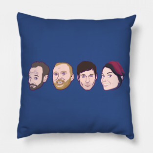 Multiple Nerdgasm - Just the heads, thanks! Pillow
