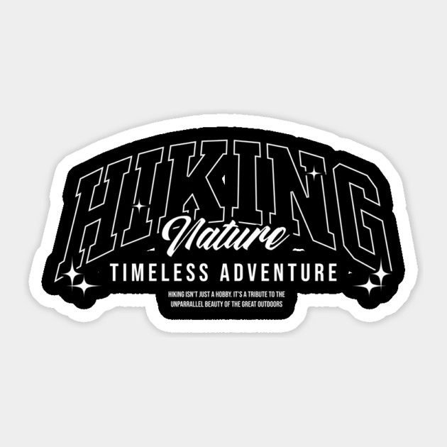 Hiking Nature, Timeless Adventure Sticker by Vinokurio