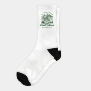 Outdoor Escapes, Wilderness Adventure Calling Socks