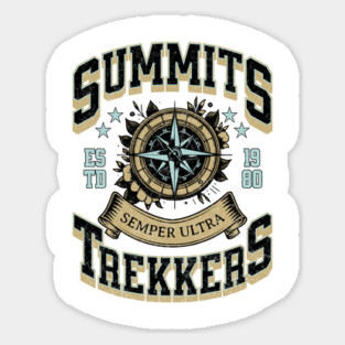 Summit Trekkers Hikers T-shirt Magnet